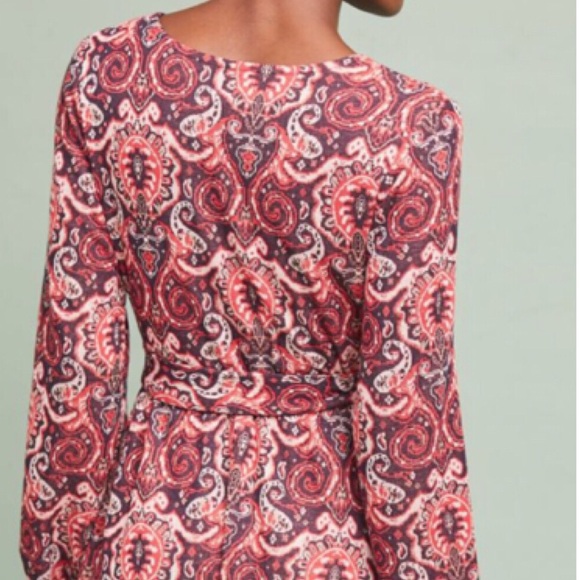 Anthropologie Maeve Paisley Belted Dress New - Picture 4 of 8